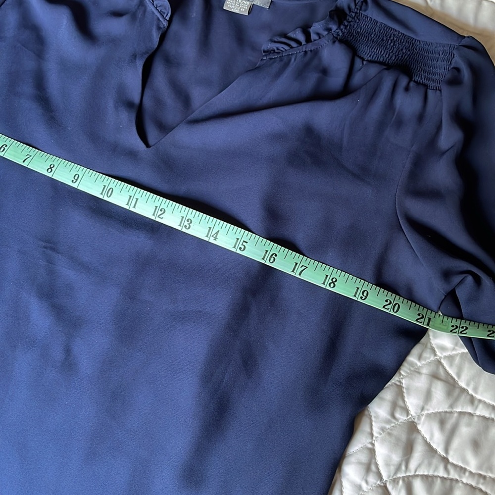 Suzy Shier Navy Blouse - Picture 6 of 9